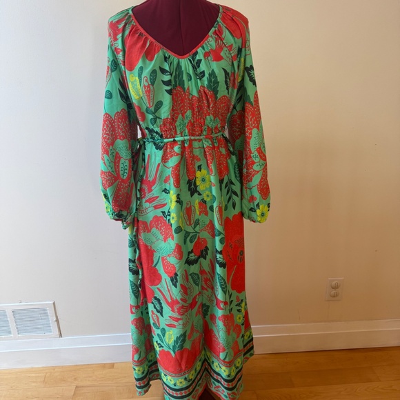Farm Rio X Anthropologie Full Sleeved Maxi Dress Sz. XS - Picture 1 of 15